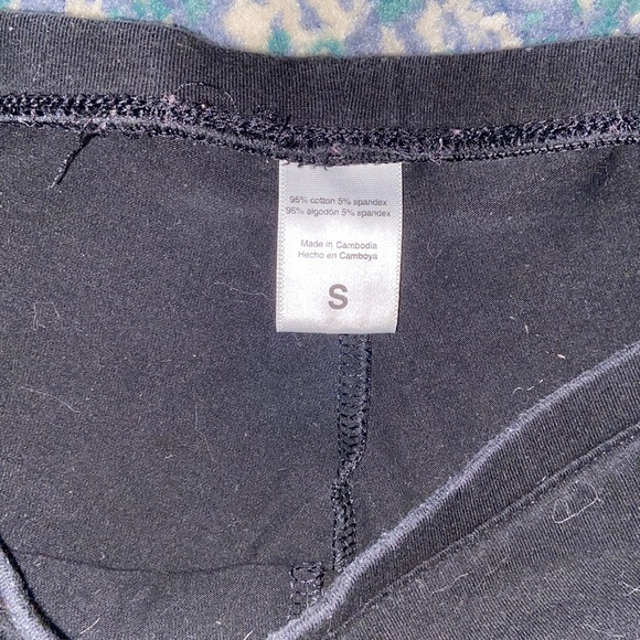 All black stretch pants. Size small. - Picture 3 of 3